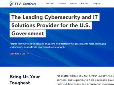 Optiv ClearShark website