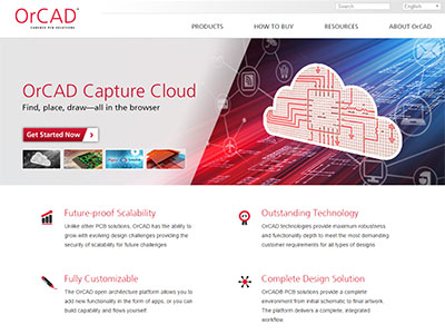 OrCAD website thumbnail